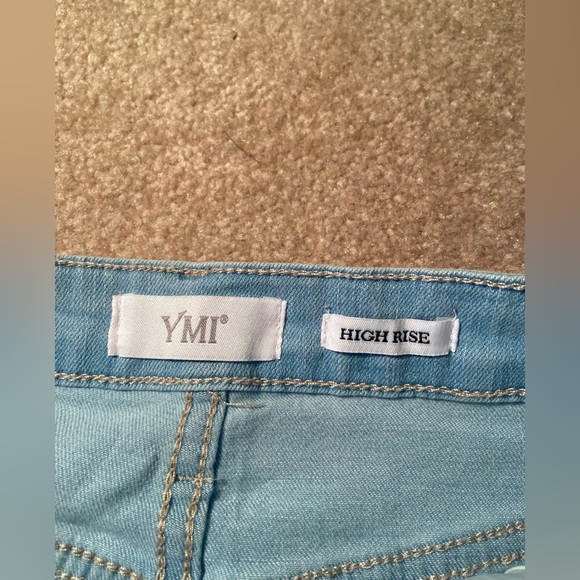 YMI High-Rise Bootcut Flare Jeans with Ripped Design - Picture 4 of 6